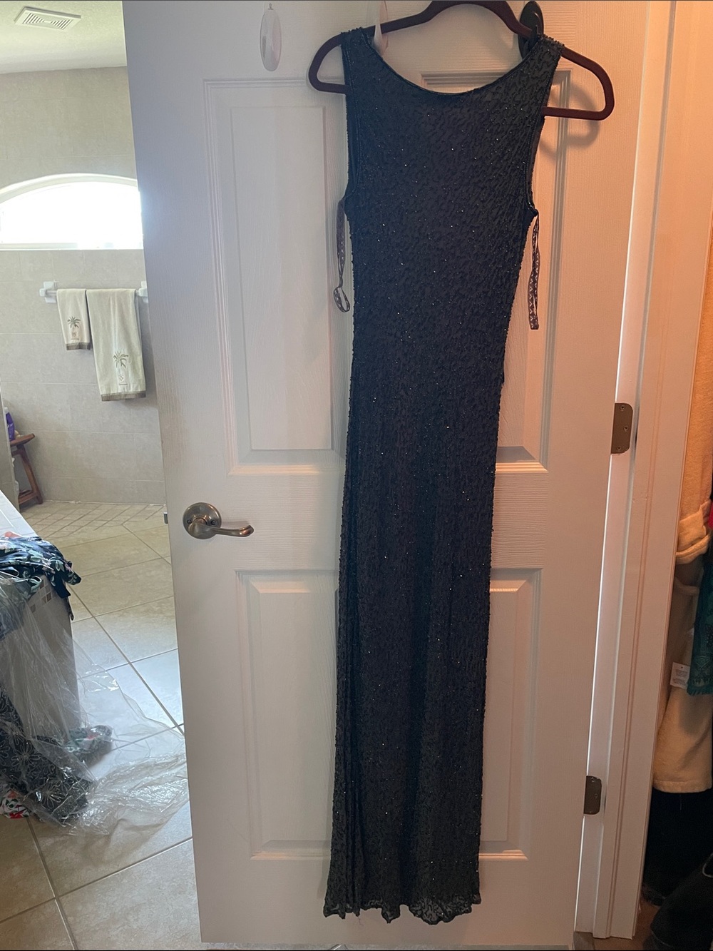 Stenay Black Beaded Maxi Dress